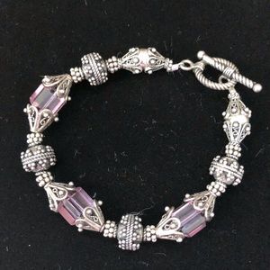 Beaded Bracelet with Swarovski Crystal